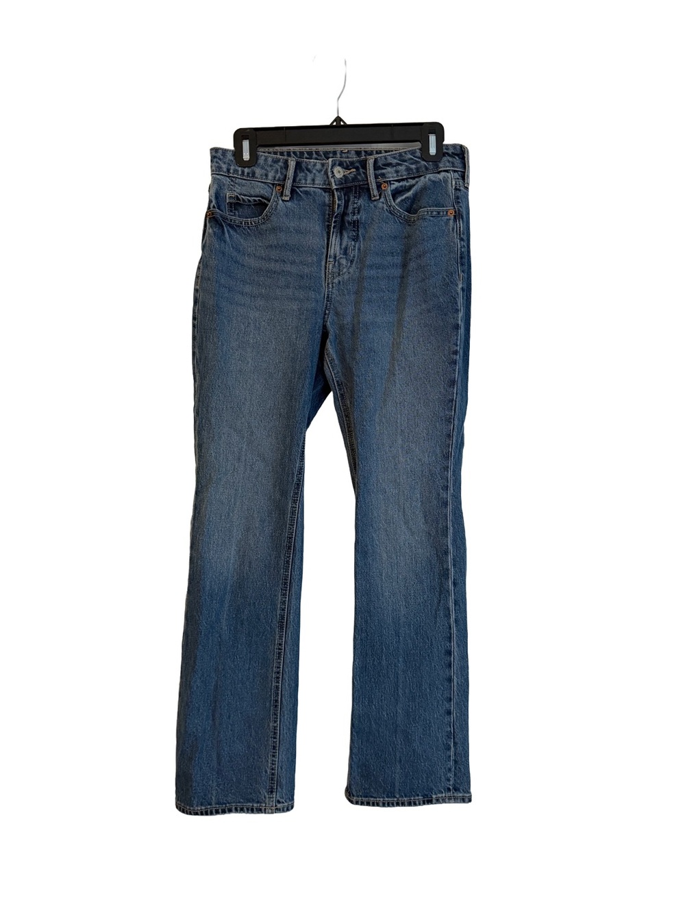 Old Navy Women’s Baby Boot Cut Extra High Rise Blue Jeans Denim Size 0 Petite
